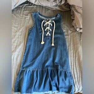 Aerie Denim Lace Up Rope Tunic/Dress